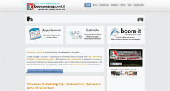 Desktop Screenshot of boomerangsport.it