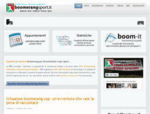 Tablet Screenshot of boomerangsport.it